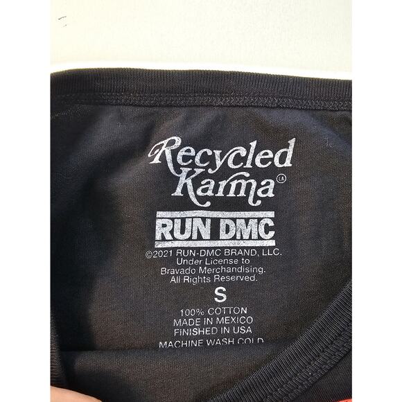 Run DMC “ Raising Hell 1986 Rap concert festival Hip hop recycled Karma NWOT S - Picture 3 of 5